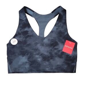 Spanx Women’s Size XS Printed Longline Impact Tie dye Sports Bra NWT